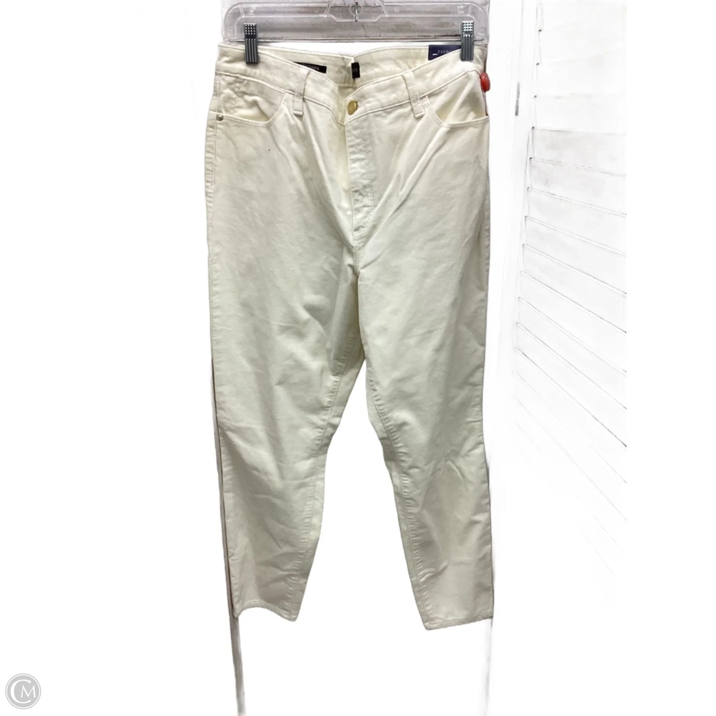 Pants Corduroy By Talbots In Ivory, Size: 14