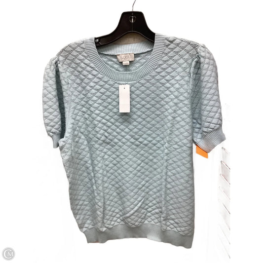 Top Short Sleeve By Loft In Blue, Size: Xl