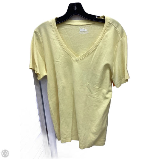 Top Short Sleeve By Eddie Bauer In Yellow, Size: 2x