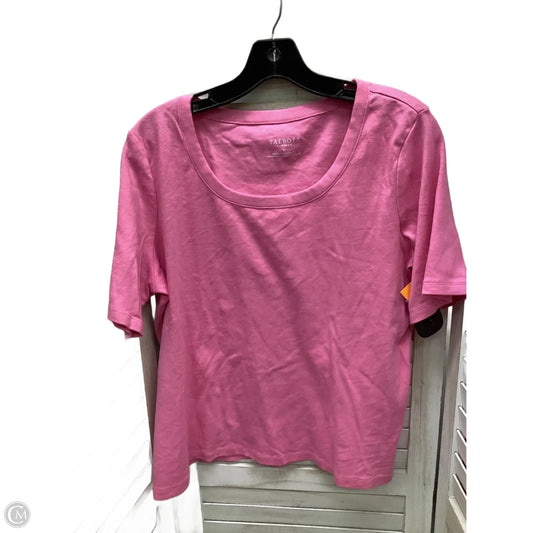 Top Short Sleeve By Talbots In Pink, Size: 1x
