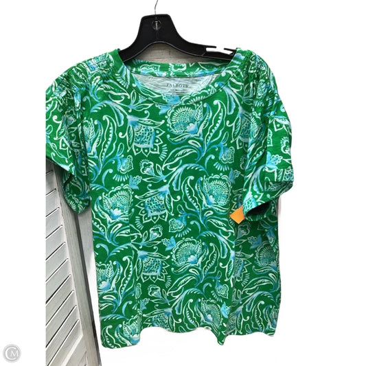 Top Short Sleeve By Talbots In Multi-colored, Size: Xl