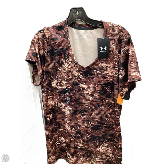 Top Short Sleeve By Under Armour In Multi-colored, Size: Xl