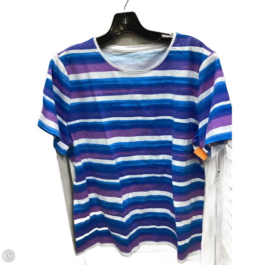 Top Short Sleeve By Talbots In Multi-colored, Size: Xl