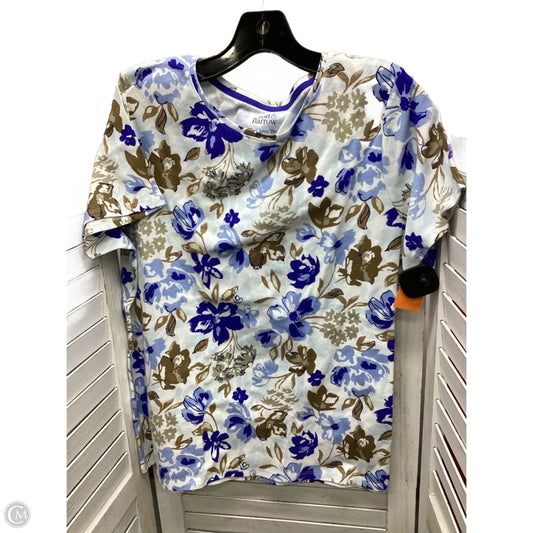Top Short Sleeve By Croft And Barrow In Multi-colored, Size: Xl