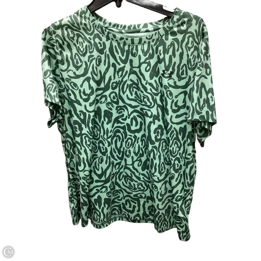 Top Short Sleeve By Under Armour In Green, Size: Xl