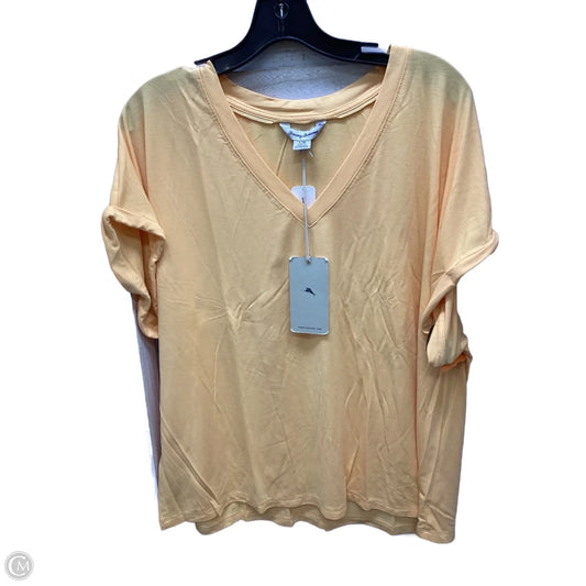 Top Short Sleeve By Tommy Bahama In Orange, Size: L