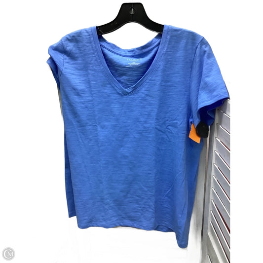 Top Short Sleeve By Talbots In Blue, Size: Xl