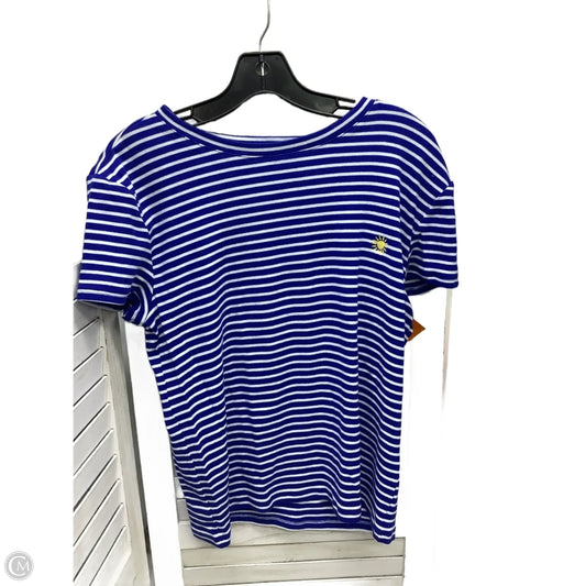 Top Short Sleeve By Loft In Striped Pattern, Size: Xl