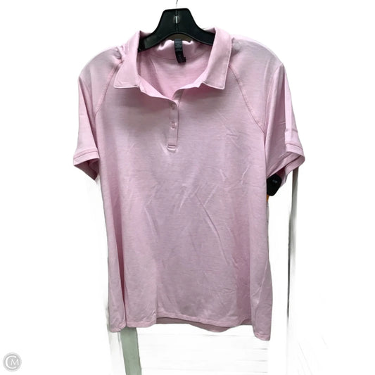 Top Short Sleeve By Skechers In Pink, Size: Xl