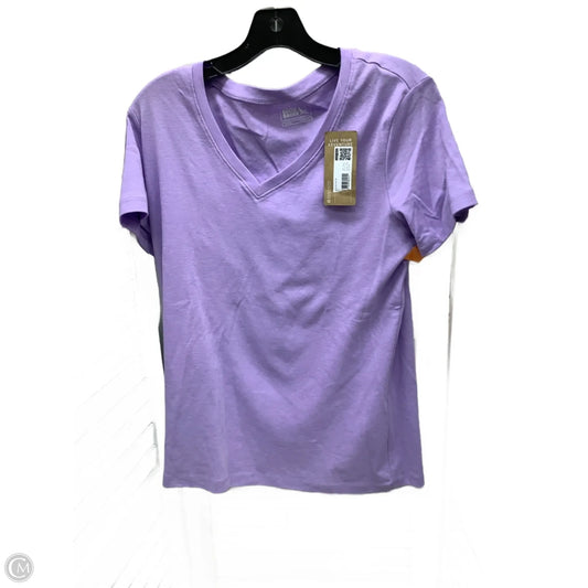 Top Short Sleeve By Eddie Bauer In Mauve, Size: Xl