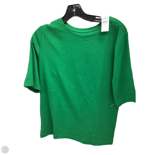 Top Short Sleeve By Loft In Green, Size: Xl
