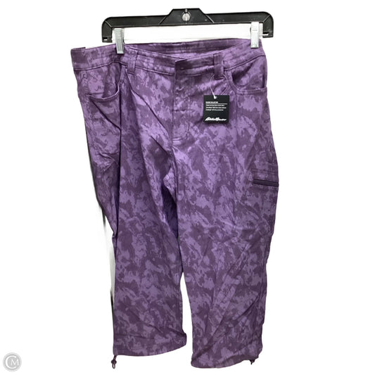 Capris By Eddie Bauer In Purple, Size: 14