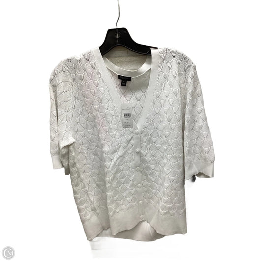 Cardigan By Ann Taylor In White, Size: Xl