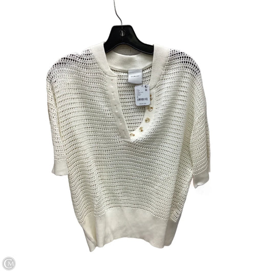 Top Short Sleeve By Free People In Ivory, Size: M