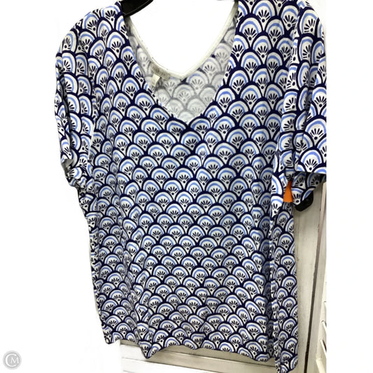 Top Short Sleeve By Talbots In Multi-colored, Size: Xl