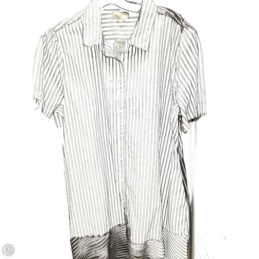 Dress Casual Midi By Loft In Striped Pattern, Size: Xl