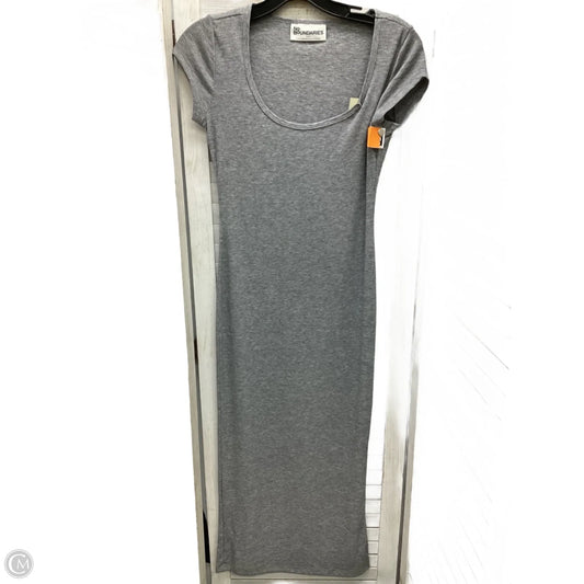 Dress Casual Maxi By No Boundaries In Grey, Size: S