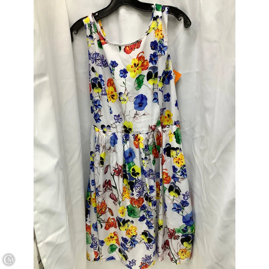 Dress Casual Midi By Ellen Tracy In Floral Print, Size: 14