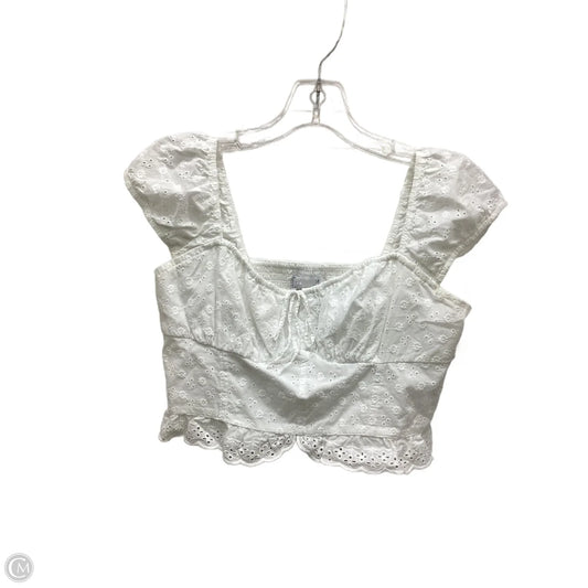 Top Sleeveless By Hollister In White, Size: M