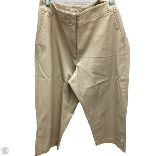 Capris By Talbots In Tan, Size: 14