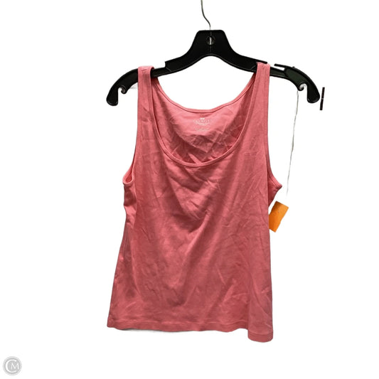 Top Sleeveless By Talbots In Pink, Size: L