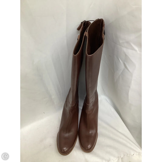 Boots Mid-calf Heels By Cole-haan In Brown, Size: 7.5