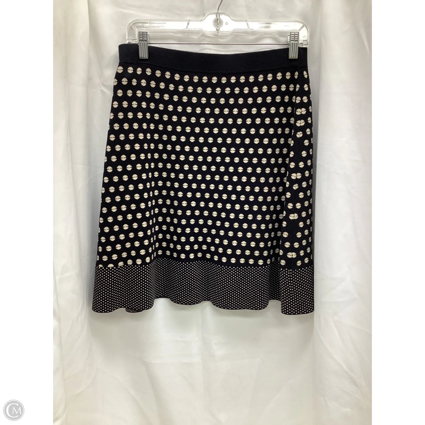 Skirt Midi By Clothes Mentor In Black & Cream, Size: 0