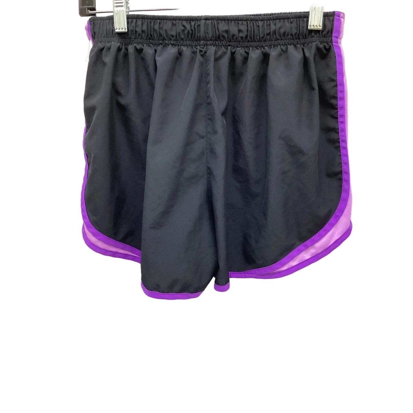 Athletic Shorts By Nike In Black & Purple, Size: L
