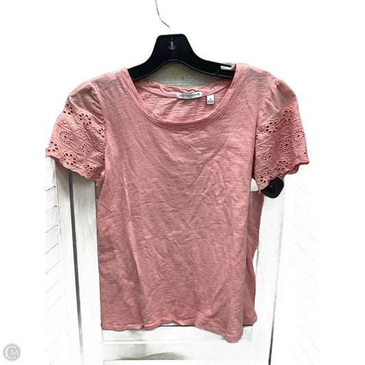 Top Short Sleeve By Notations In Pink, Size: S