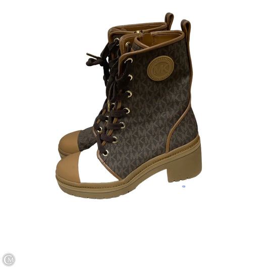 Boots Designer By Michael Kors In Brown, Size: 9.5