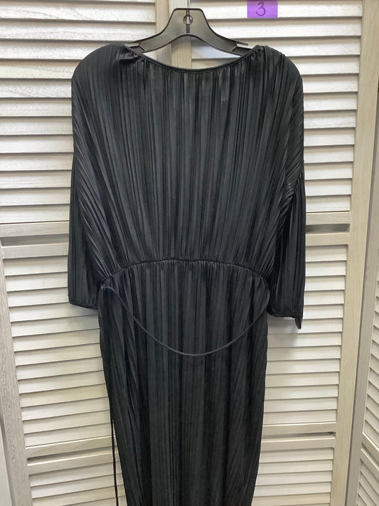 Black Dress Casual Midi H&m, Size S