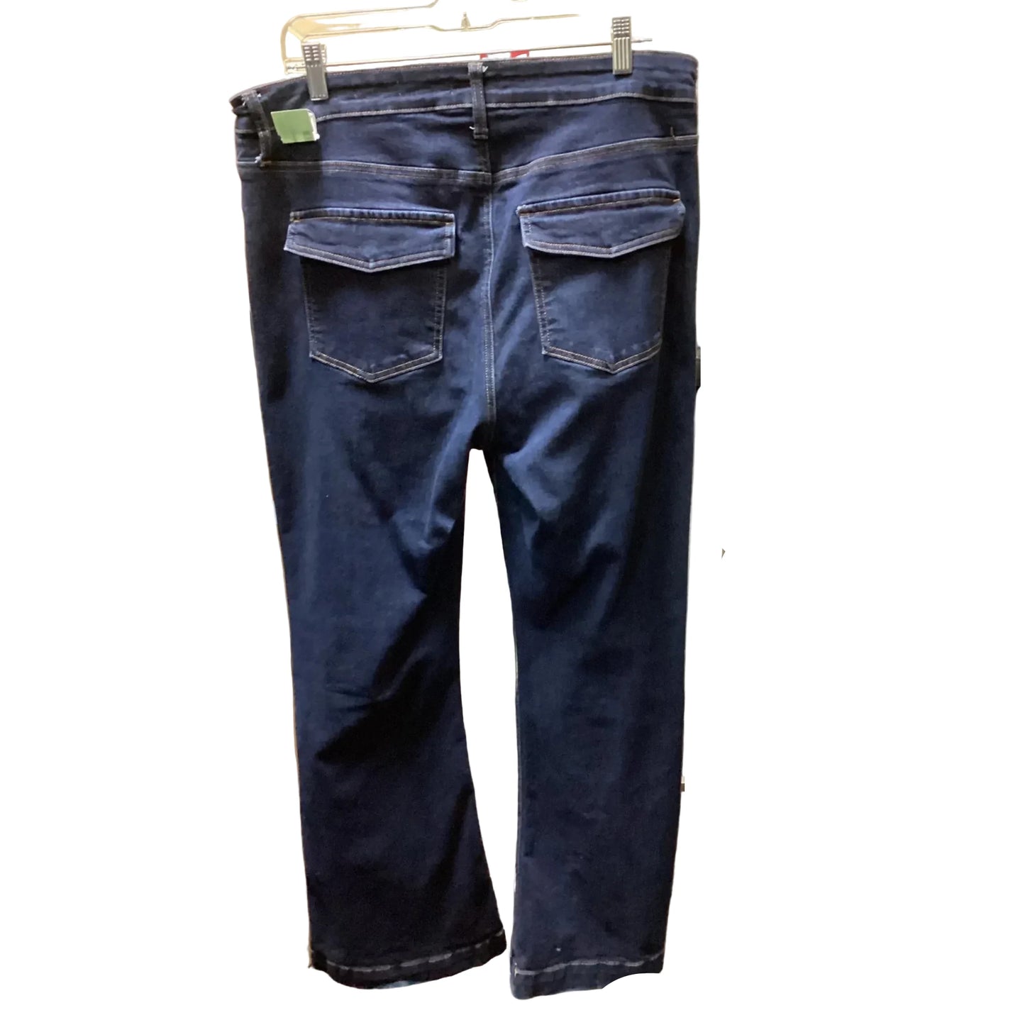 Jeans Flared By Forever 21 In Blue Denim, Size: 14