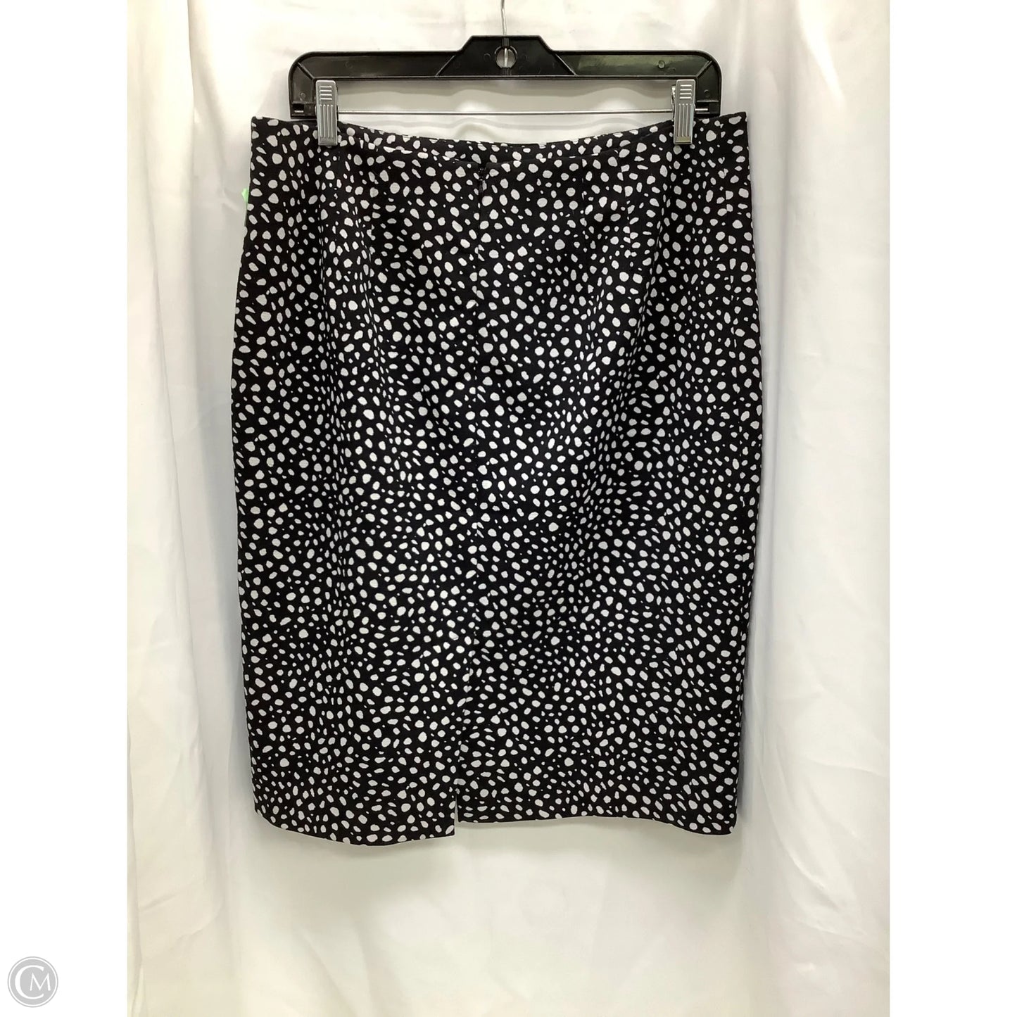 Skirt Midi By Talbots In Black & White, Size: 10