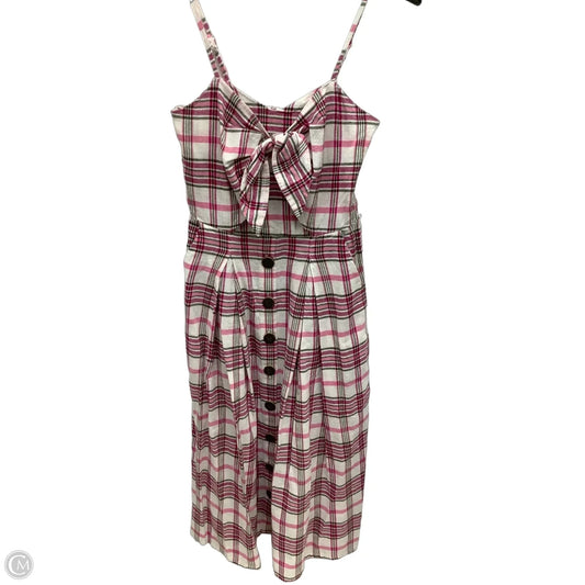 Dress Casual Midi By Ana In Plaid Pattern, Size: S