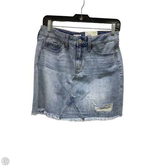 Skirt Midi By So In Blue Denim, Size: 8