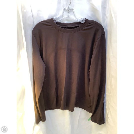 Top Long Sleeve By Lululemon In Black, Size: L