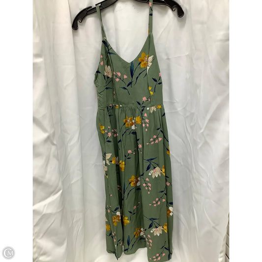 Dress Casual Midi By Old Navy In Floral Print, Size: S
