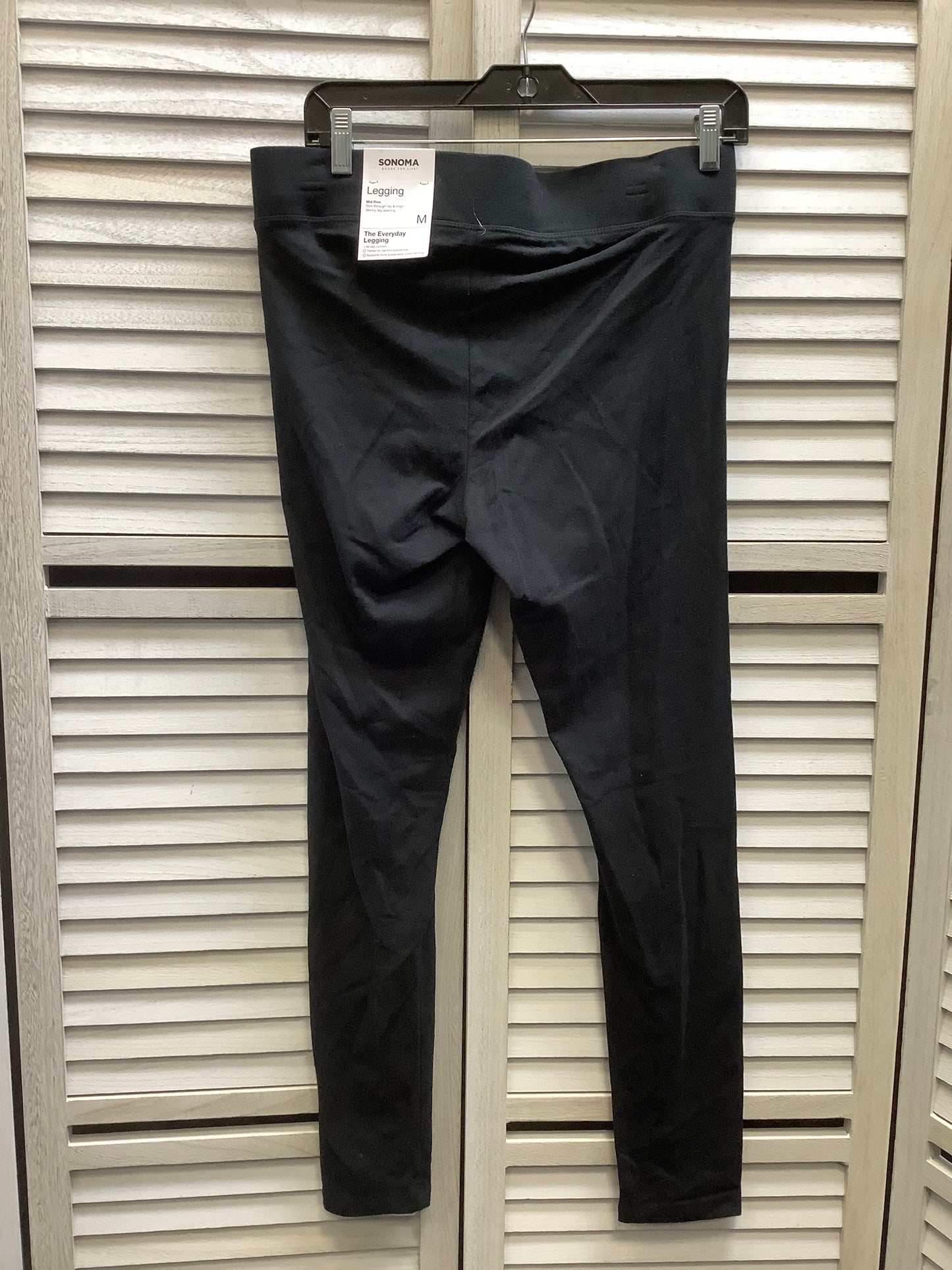 Athletic Leggings By Sonoma In Black, Size: M