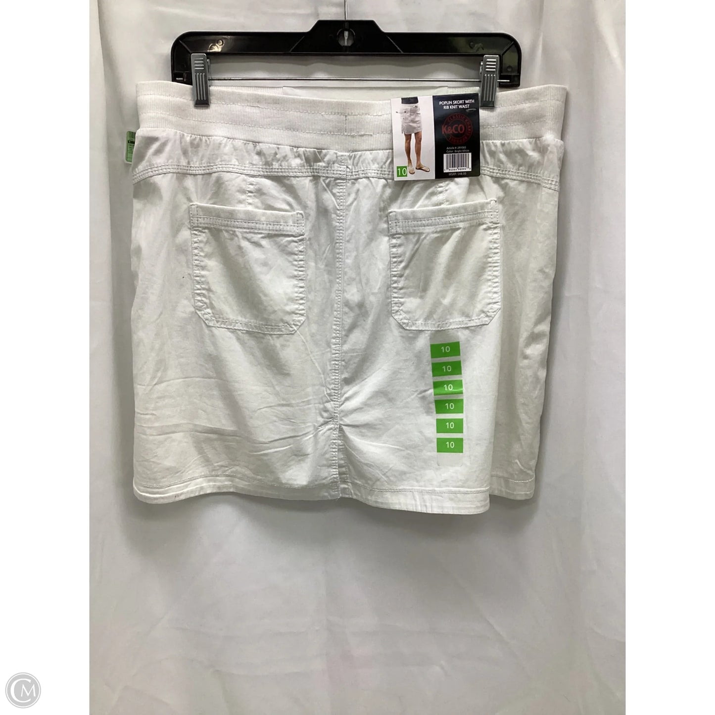 Skort By Clothes Mentor In White, Size: 10