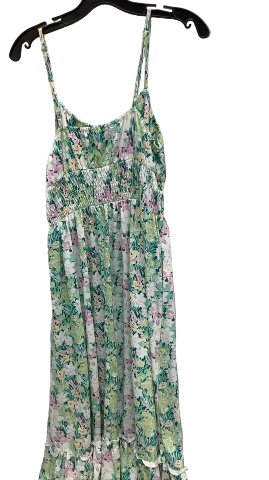 Dress Casual Maxi By Clothes Mentor In Floral Print, Size: L
