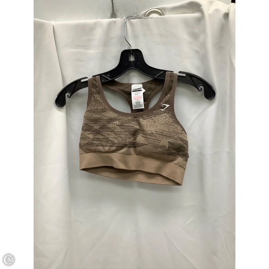 Athletic Bra By Gym Shark In Brown, Size: M