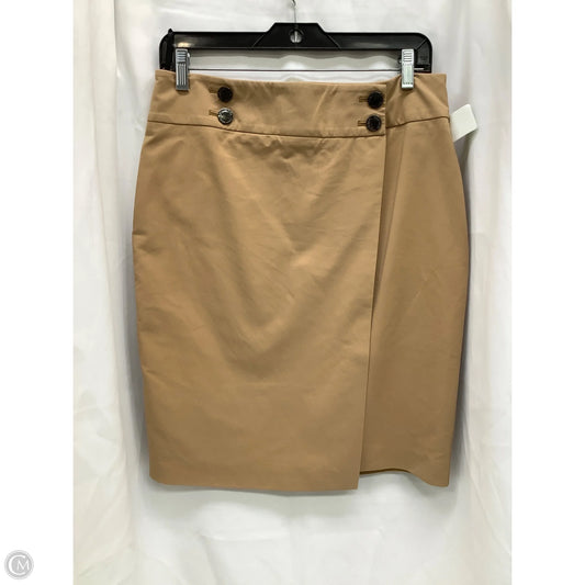 Skirt Midi By Calvin Klein In Tan, Size: 8