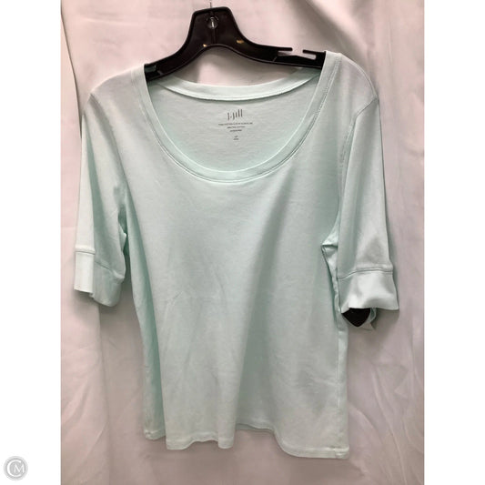 Top Short Sleeve By J. Jill In Teal, Size: L