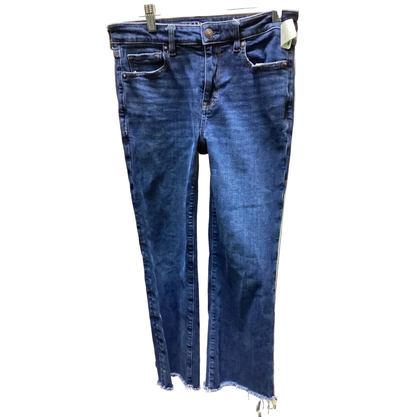 Jeans Straight By American Eagle In Blue Denim, Size: 6