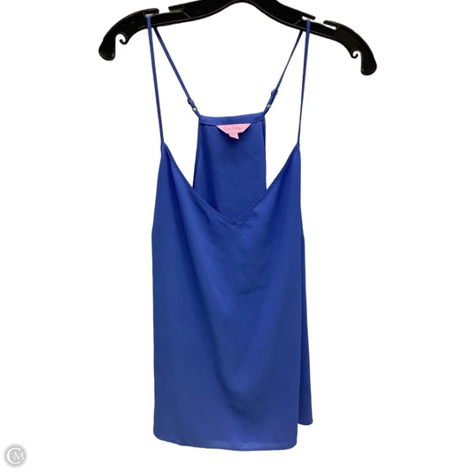 Top Sleeveless Designer By Lilly Pulitzer In Blue, Size: Xl