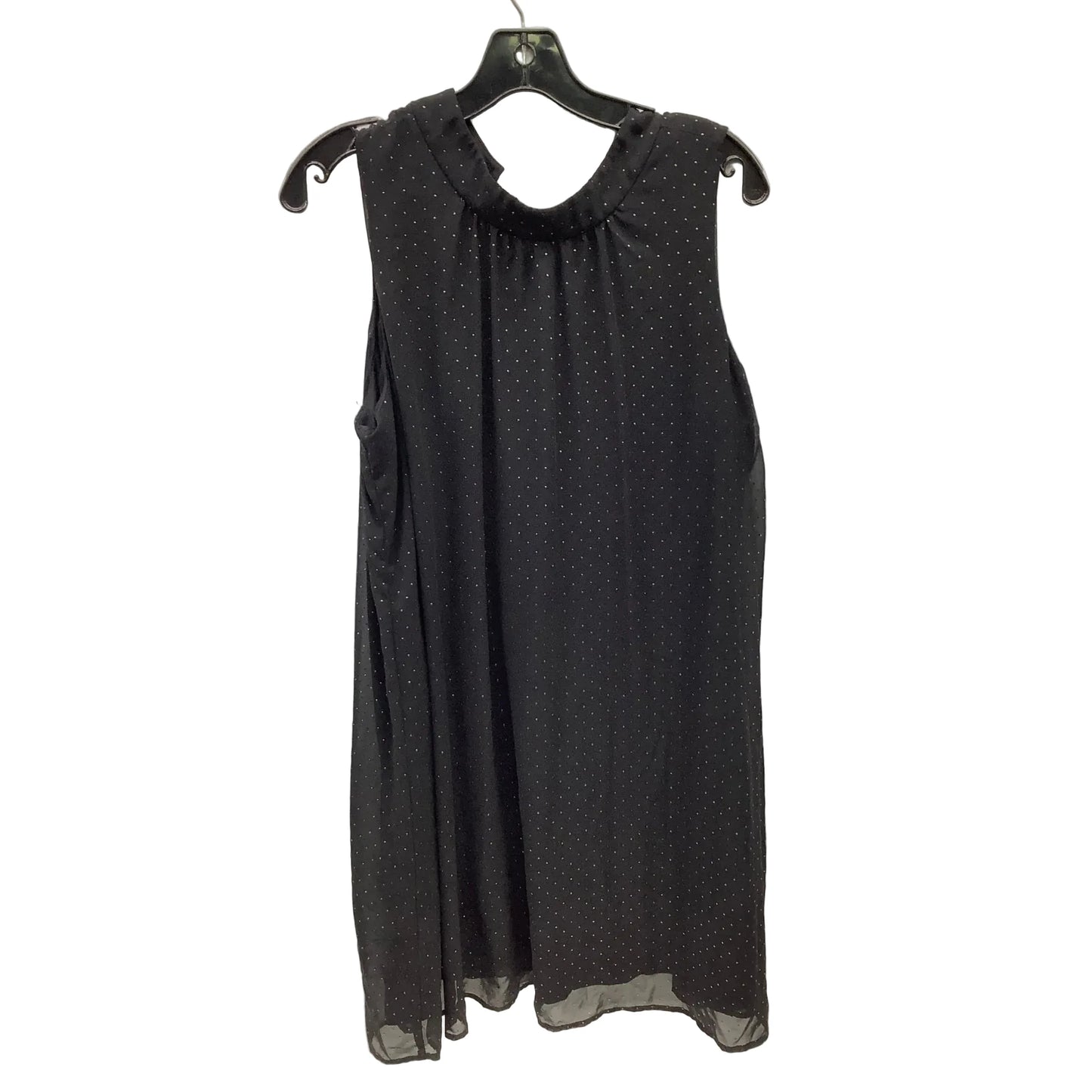Dress Casual Midi By Tommy Hilfiger In Black & Gold, Size: 14