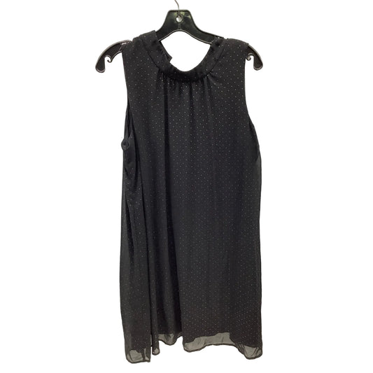 Dress Casual Midi By Tommy Hilfiger In Black & Gold, Size: 14