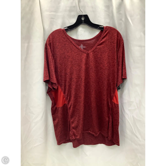 Top Short Sleeve By Clothes Mentor In Red, Size: 2x