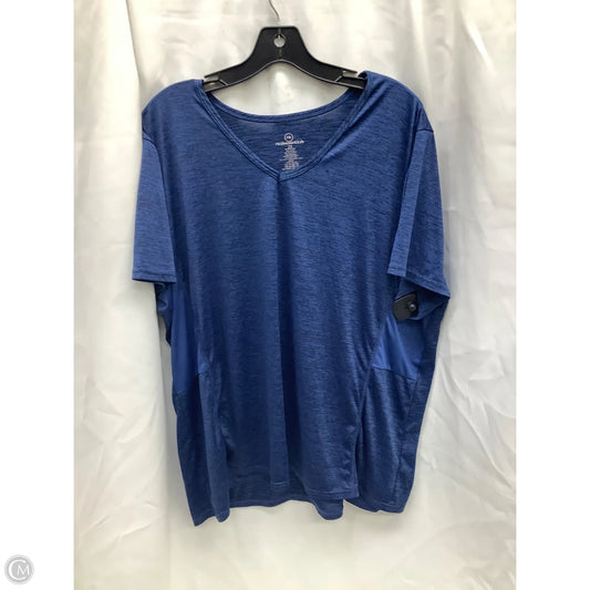 Top Short Sleeve By Clothes Mentor In Navy, Size: 2x