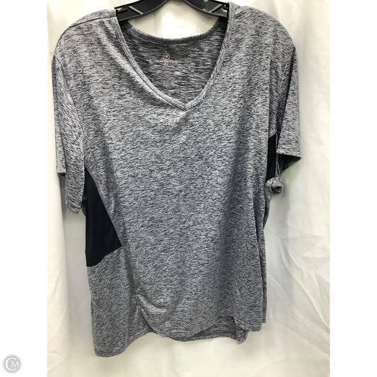 Top Short Sleeve By Clothes Mentor In Grey, Size: 2x